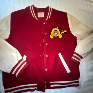 Ashley By 26 International Kids Red and Cream Varsity Jacket XL